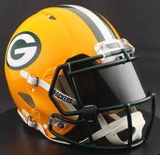 GREEN BAY PACKERS NFL Football Helmet with REVO BLACK Visor / Eye Shield
