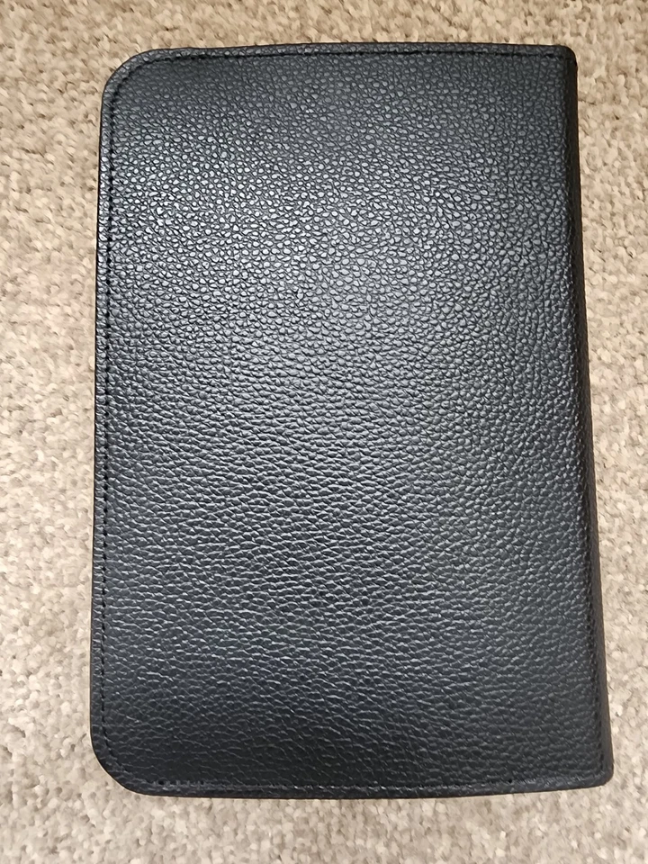 Genuine Amazon Black Leather Cover case for Kindle Keyboard D00901 3rd Gen. - Image 2 of 3