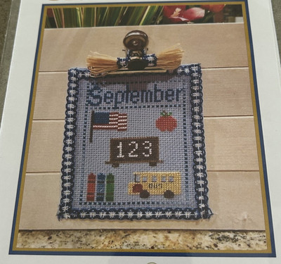 Pickle Barrel Designs Cross Stitch Pocket PATTERN only September