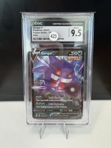 Gengar V 156/264 Ultra Rare Holo - 2021 Pokemon Fusion Strike - CGC 9.5 Mint