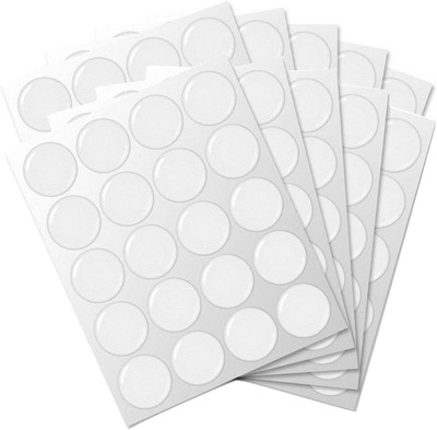 200-Piece Epoxy Resin Dome Stickers   Self-Adhesive Dots for DIY Crafts, Bottle 