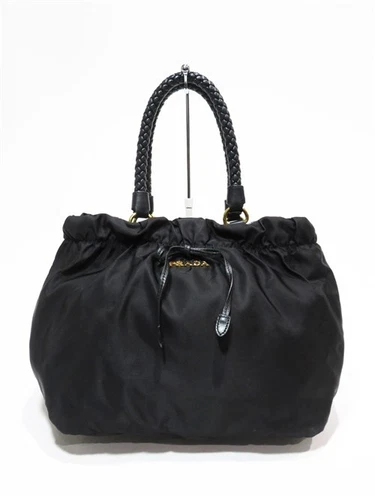 Sac fourre tout à ruban rassemblé PRADA