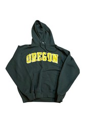 Oregon Ducks Sweatshirt Adult Medium Green Champion Hoodie
