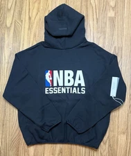 Fear of God Essentials NBA Hoodie Black SMALL