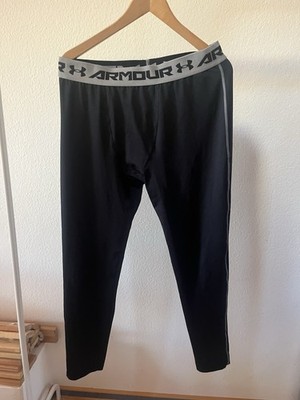 Under Armour XXL Leggins Herren Tights Lang Compression Schwarz Gym Fitness