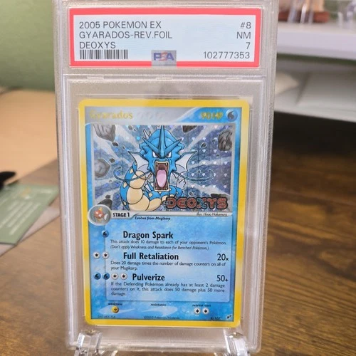 Gyarados 8/107 Reverse Holo Stamp Ex Deoxys PSA 7 NM