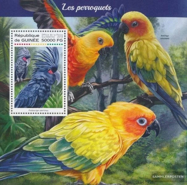 Briefmarken Guinea 2018 Mi Block 2880 (kompl. Ausgabe) postfrisch Papageien - Bild 1 von 1