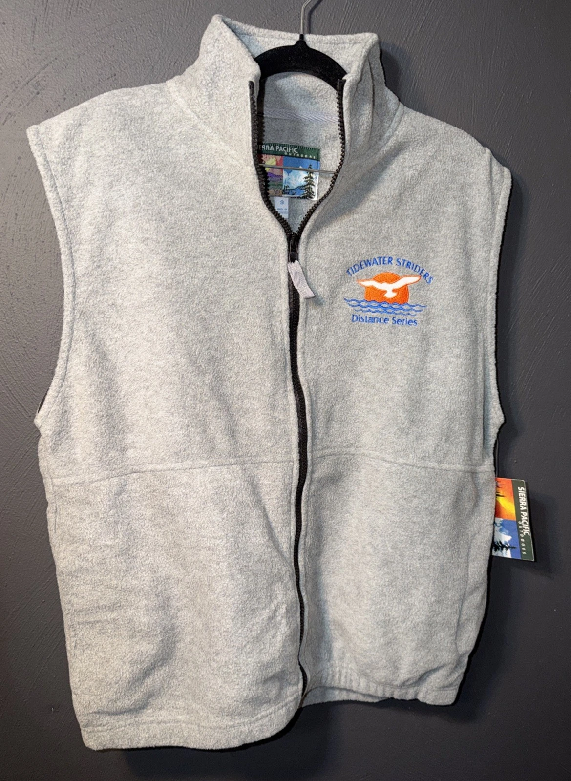 Tidewater Striders Sierra Pacific Jacket Sz S Men's Outdoors Fleece Vest Grey