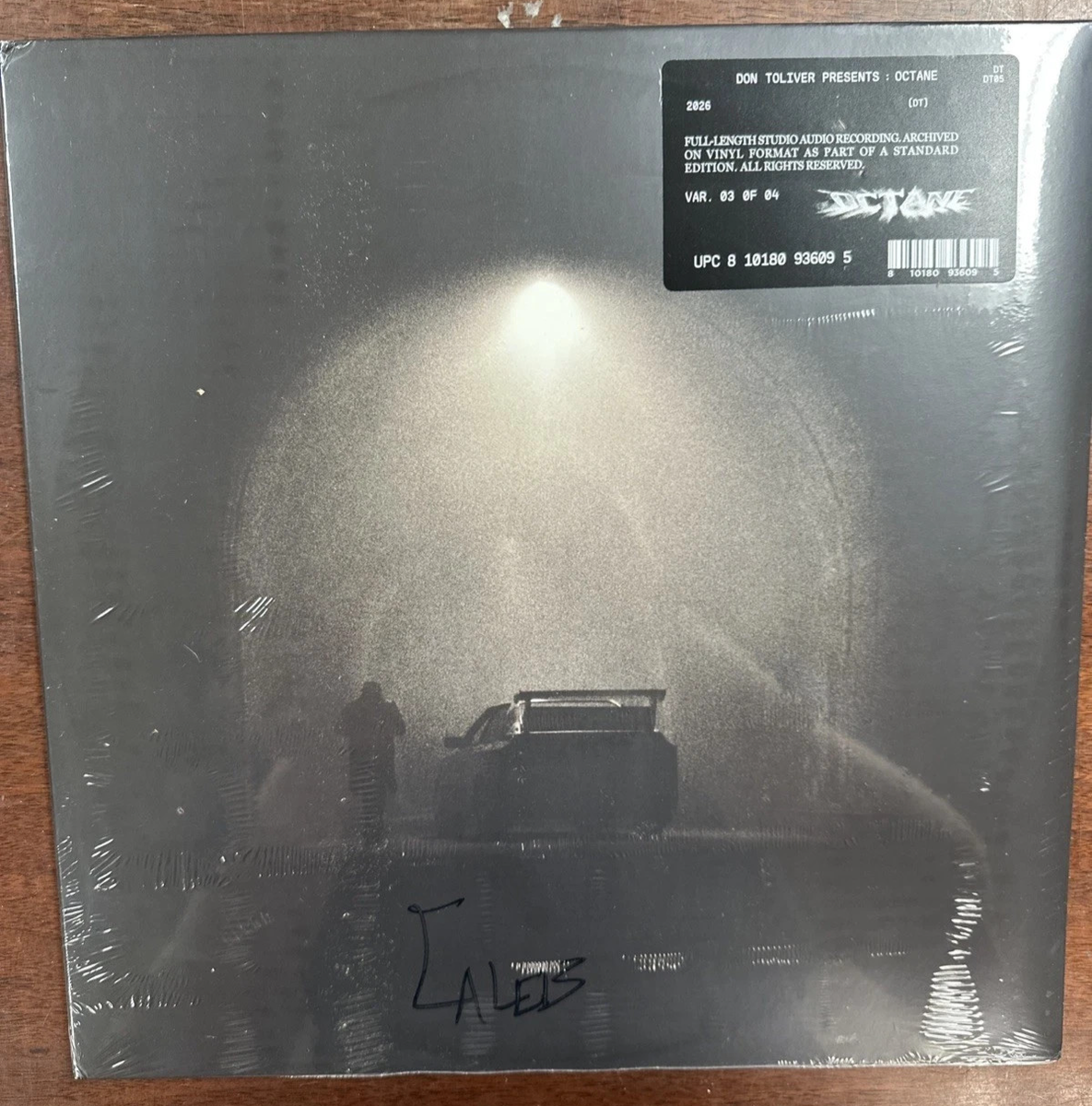Don Toliver OCTANE SIGNED Cover 2LP Vinyl Tunnel Edition Metallic