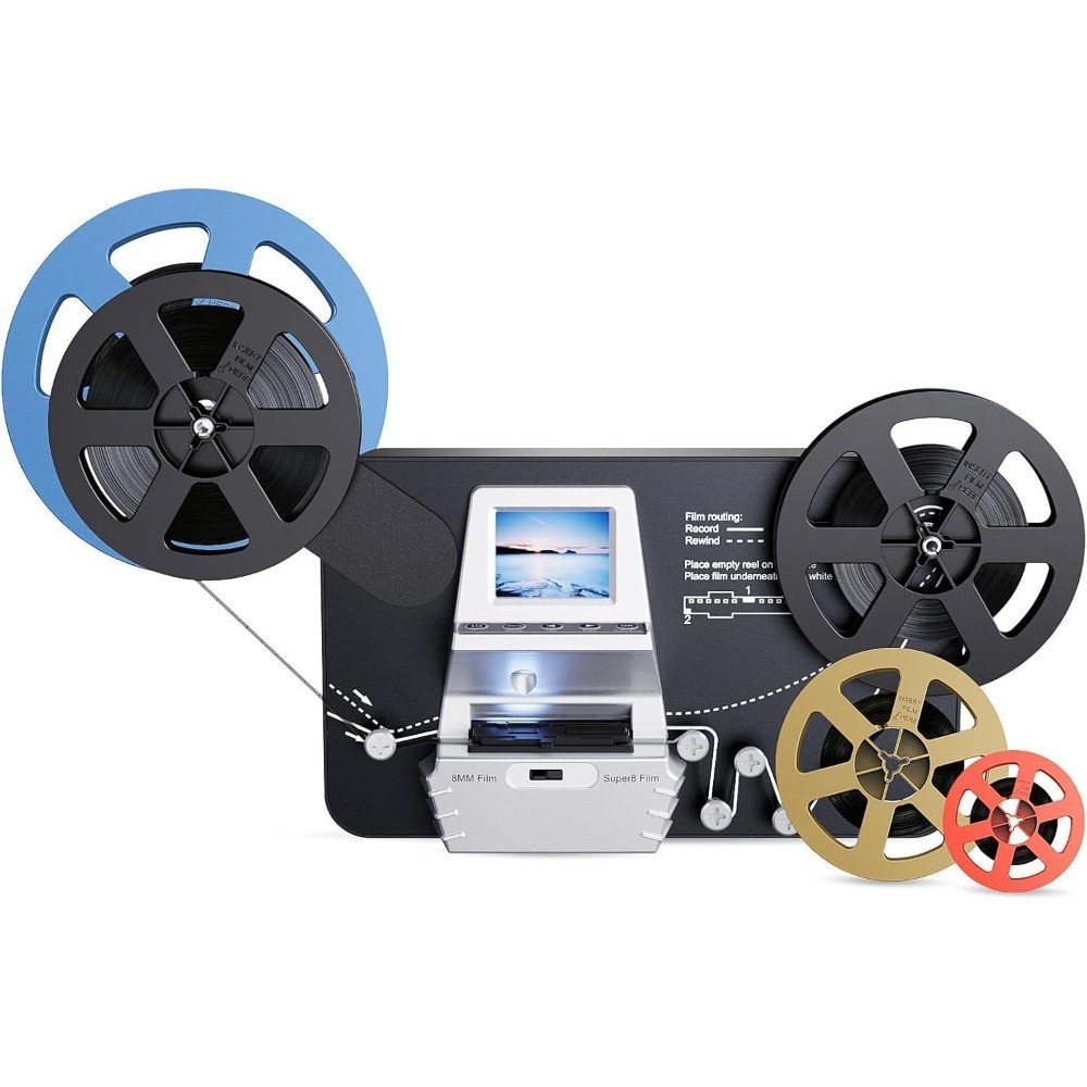 8mm & Super 8 Film to Digital Converter with 2.4 Inch Screen