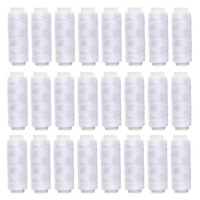 24 White Spools Finest Quality