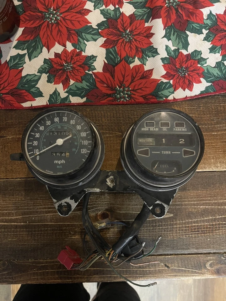 HONDA CB750A HONDAMATIC SPEEDO TACH GAUGE SPEEDOMETER - Image 3 of 4