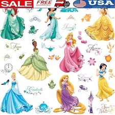 Princess Wall Decals Set 37 Removable Peel  Stick Decor Glitter Theme New