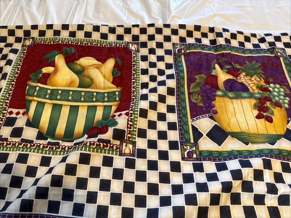 Panel de edredón algodón de debbie mumm tela Cestas de frutas 44 X 30 Foto 3 de 4