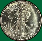 1944-S Walking Liberty Half Dollar Brilliant Uncirculated BU Coin #41944