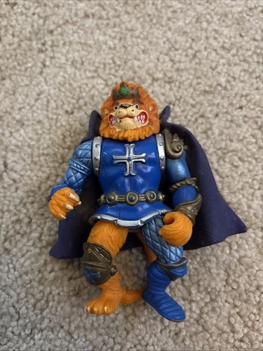 Vintage TMNT King Lionheart Figure w/ Cape Robe Teenage Mutant Ninja Turtles