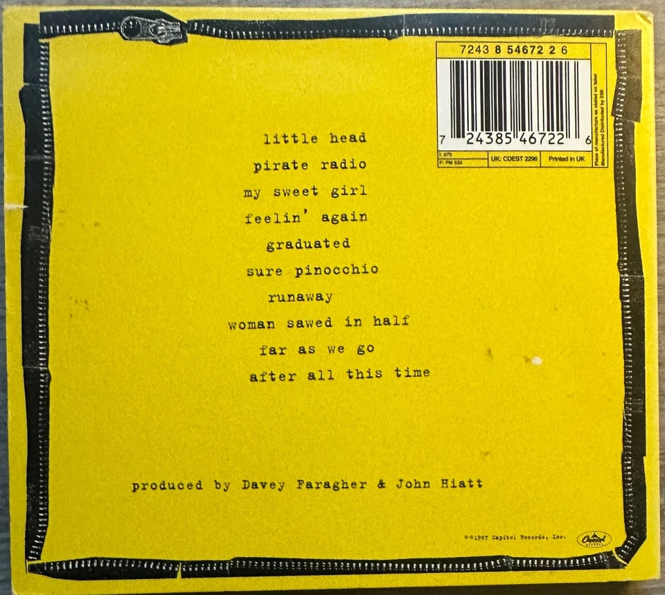 Little Head von John Hiatt  (CD, 1997) Digipak - Bild 2 von 3