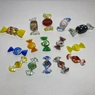 VTG HAND BLOWN MURANO ART GLASS CANDY LOT OF 15 Small to Large LARGE UP TO 3.25"