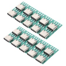  20 Pcs Female Connector Usb Board Type-c Adapter Converter Socket