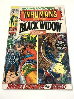 AMAZING ADVENTURES # 1 - INHUMANS & BLACK WIDOW-1ST ISSUE-KIRBY-MEDUSA