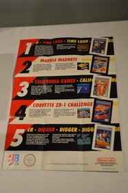 Marble Madness Nintendo NES Boxed with Instructions + Poster, Tested and Working