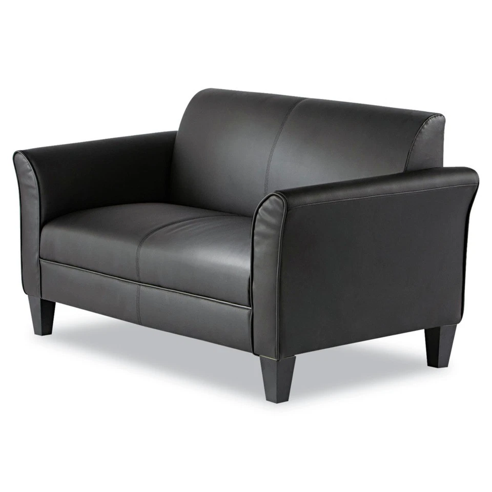 Alera RL22LS10B Reception Lounge Sofa 55.5 x 31.5 x 33.07 2-Cushion Loveseat New - Image 3 of 4