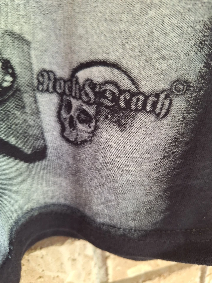 Jimi Hendrix Rock & Death Black Graphic Tee Guitar Quote Concert Photo Shirt M - Image 3 of 4