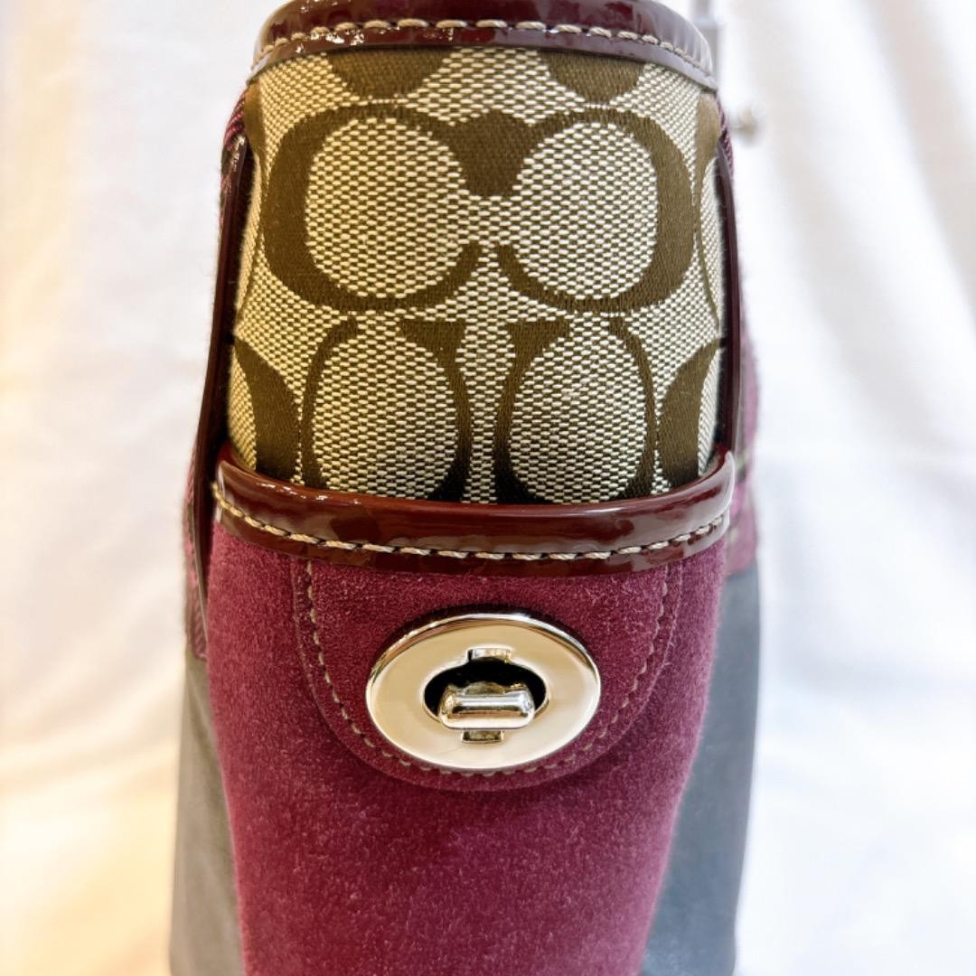 Beautiful Condition Rare COACH Patchwork Tote Bag… - image 9