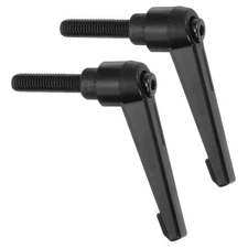 2Pcs Clamping Lever Handles, M8 x 32mm Male Thread Knobs Handle, Black