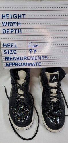 Nike Black/Gold Hi Top Air Jordan 7Y - Bild 8 von 8