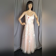 NWT JJs House Pink Sweetheart A-line Prom Dress/ Size 14