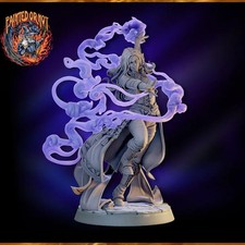 Female Human Sorcerer  Wizard  Warlock Unpainted Miniature D D DnD Mini