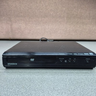 Magnavox DVD Player MDV3000 Black Good 1080p HDMI Up-Conversion Progressive Scan