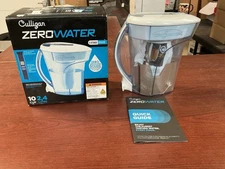 SEALED ZeroWater 10 Cup 5 Stage Water Filtration Pitcher W/Meter&Filter B69