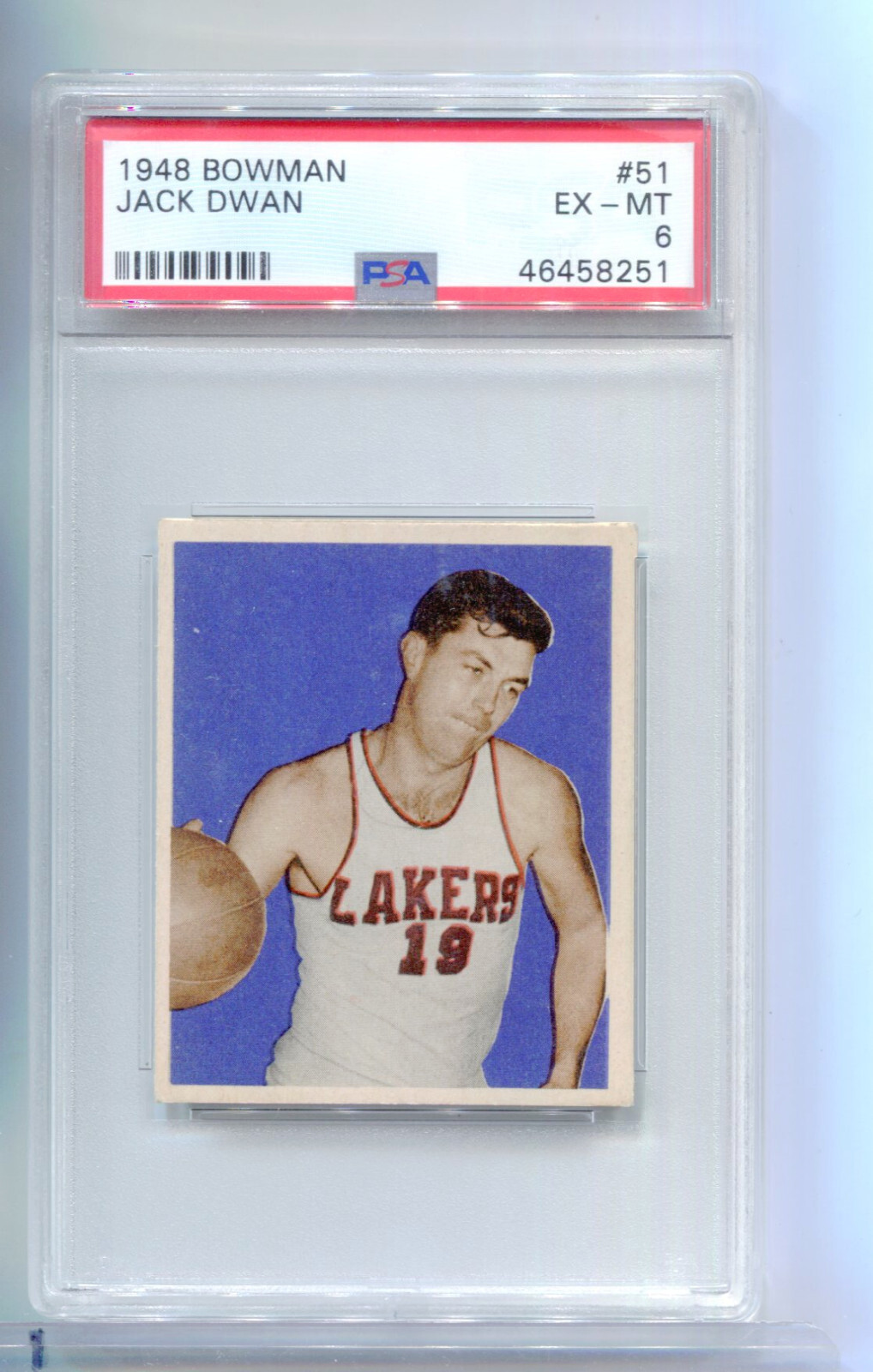 1948 Bowman #51 Jack Dwan PSA 6 EX/MT