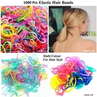 1000x Mini Multicolour Hair Elastics Rubber Bands Braiding Plaits Small Bands UK