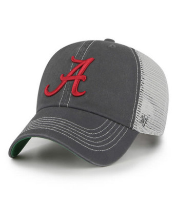 Alabama Crimson Tide '47 Brand Gray Trawler Clean Up Adjustable Trucker Dad Hat