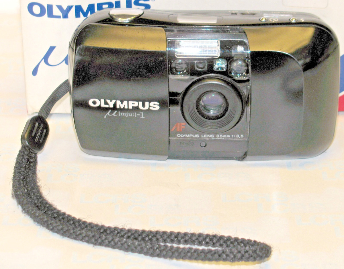 OLYMPUS mju-1 Quartzdate 35mm Film Camera [BLACK] UK