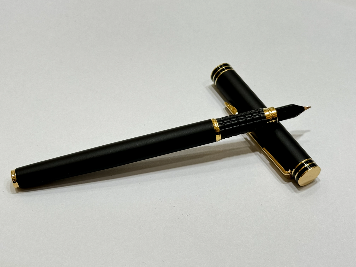 Waterman Ideal Paris Fountain Pen Black Nib Gold 18K 750 F Made in
