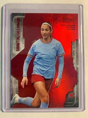 Deyna Castellanos 2024 Skybox Metal UniverseChampions #56 Red PMG #D /100