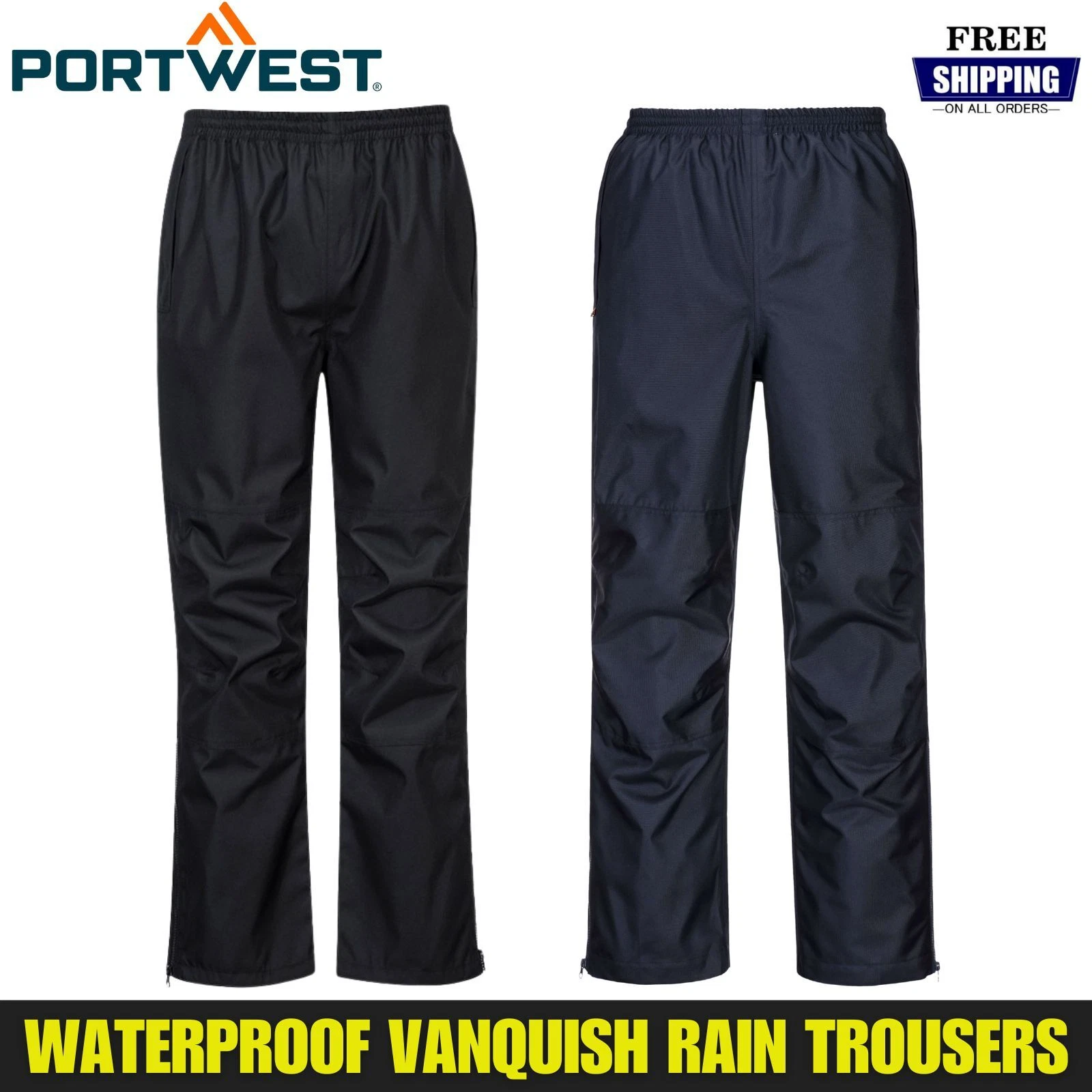 Portwest Men's Waterproof Trousers Windproof Outdoor Work Rain Over Trouser S556
Opens in a new wind