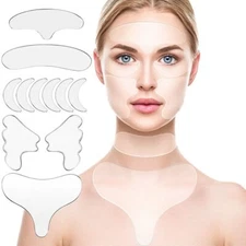 Anti Wrinkle Removal Skin Care Silicone Reusable Overnight Invisible Patches