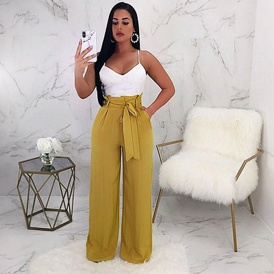 mustard wide leg jumpsuit