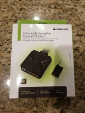 IOGEAR 2-Port Usb DisplayPort Cable  KVM Switch Model GCS52DP *NEW*