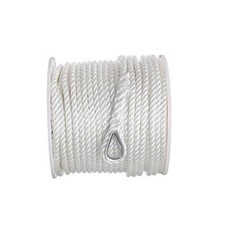 Seachoice Anchor Line Twisted Nylon 1/2"x200ft White 50-40751  S2