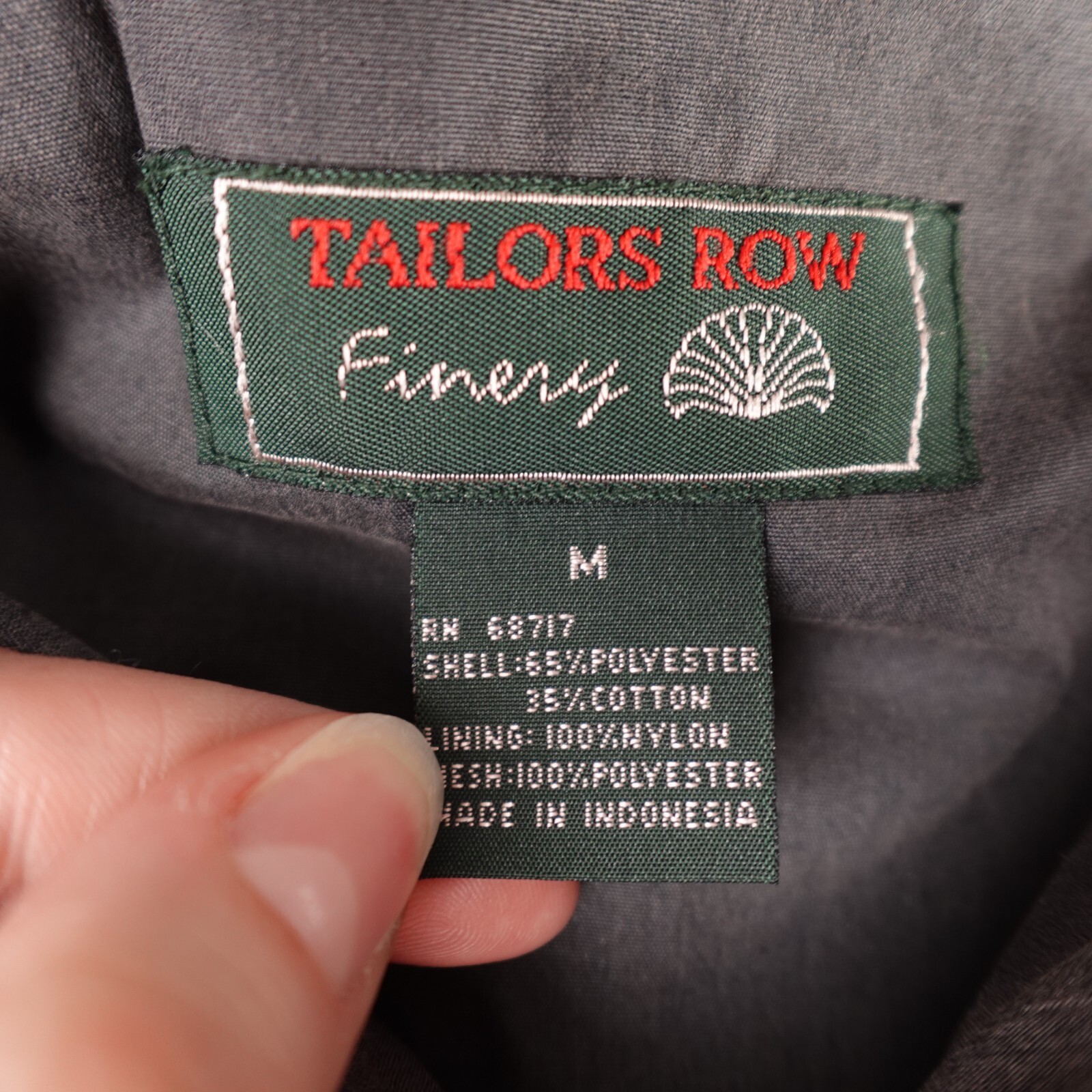 FILA Giacca a vento vintage Tailors Row Finery uomo marrone medio zip intera golf*