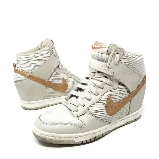 nike dunk sky hi liquid gold