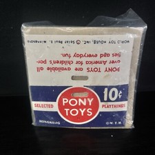 Vintage 1960s World Toy House Pony Toys Plastic Bunnies And Farmer New