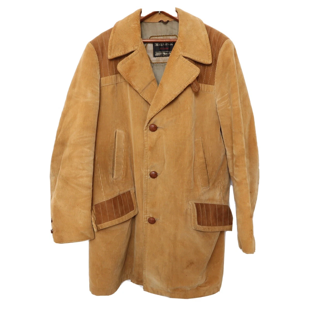 Corduroy car coat top
