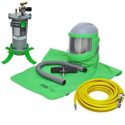 Complete Set Grade D Fresh Air Fed Sandblasting Hood Nova 3 System Respirator